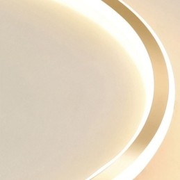 Zapustené minimalistické kruhové stropné svietidlo