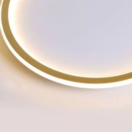 Zapustené minimalistické kruhové stropné svietidlo
