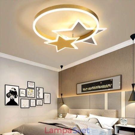 Stropné svietidlo Star Flush Mount Akrylátové svietidlo Double Stars Stropné svietidlo Star Flush Mount Akrylátové svietidlo Double Stars