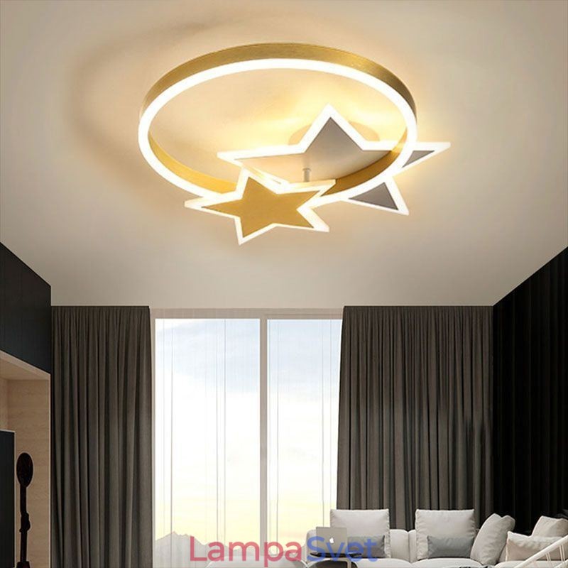Stropné svietidlo Star Flush Mount Akrylátové svietidlo Double Stars