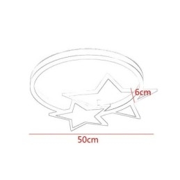 Stropné svietidlo Star Flush Mount Akrylátové svietidlo Double Stars