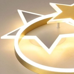 Stropné svietidlo Star Flush Mount Akrylátové svietidlo Double Stars