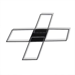 Minimalistické akrylové stropné svietidlo v tvare X
