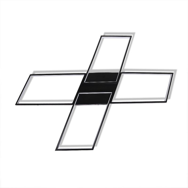 Minimalistické akrylové stropné svietidlo v tvare X