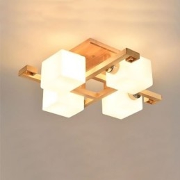 Nordic Flush Mount stropné svietidlo Kreatívne teplé svietidlo z masívneho dreva