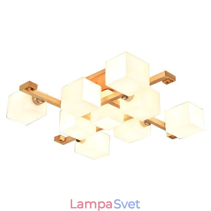 Nordic Flush Mount stropné svietidlo Kreatívne teplé svietidlo z masívneho dreva