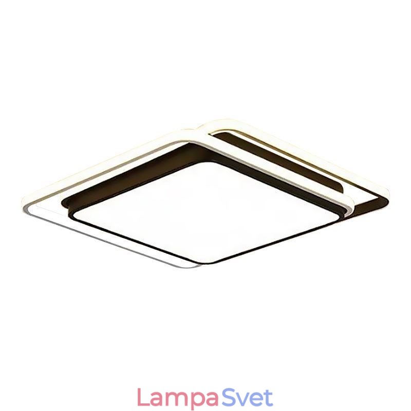 Moderné jednoduché zapustené geometrické stropné svietidlo svietidlo so štvorcovým rámom