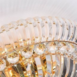 Moderné jednoduché krištáľové okrúhle osvetlenie pod omietku