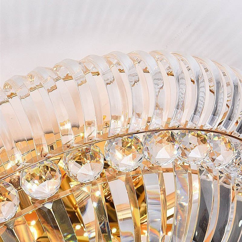 Moderné jednoduché krištáľové okrúhle osvetlenie pod omietku