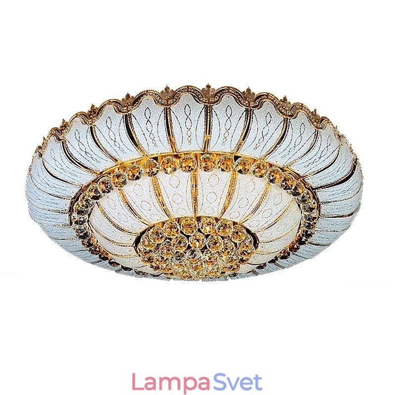 Súčasné jednoduché okrúhle krištáľové stropné svietidlo pod omietku