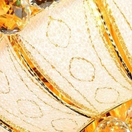 Súčasné jednoduché okrúhle krištáľové stropné svietidlo pod omietku