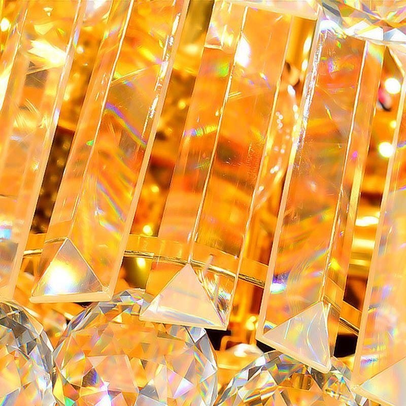 Zapustené krištáľové stropné svietidlo Európske okrúhle osvetlenie