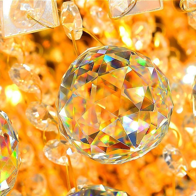 Zapustené krištáľové stropné svietidlo Európske okrúhle osvetlenie