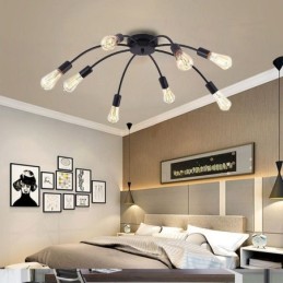 Stropná lampa Spider Antique Classic Zapustená jedálenská lampa 8 10 ramien