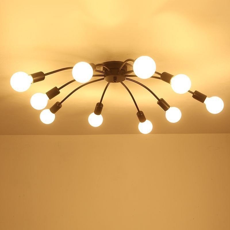 Stropná lampa Spider Antique Classic Zapustená jedálenská lampa 8 10 ramien