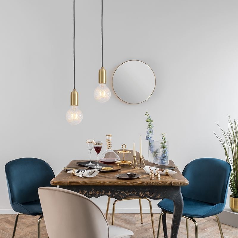 Kreatívne minimalistické svietidlo Nordic Mosadz 3 závesné svietidlo Light Island