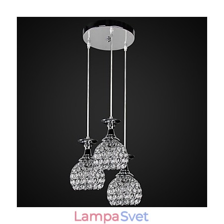 Krištáľový luster Modern Contemporary Metal Krištáľový luster Modern Contemporary Metal