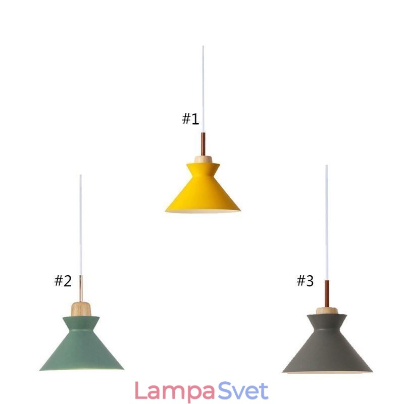 Nordic Macaron Island 3 Light Závesné osvetlenie Jednoduché Iron Arti Three Lights