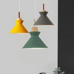 Nordic Macaron Island 3 Light Závesné osvetlenie Jednoduché Iron Arti Three Lights