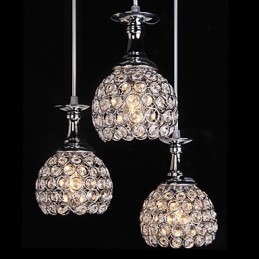 Krištáľový luster Modern Contemporary Metal