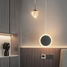Okrúhle kruhové závesné svetlo Moderné guľové závesné svietidlo