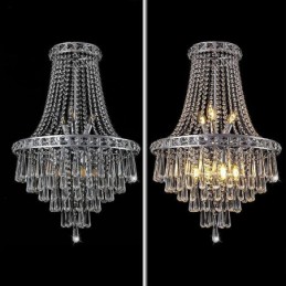Moderný krištáľový luster Súčasné elegantné stropné svietidlo Duplex schodisko