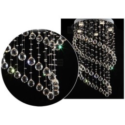 Moderný krištáľový luster okrúhle stropné svietidlo Raindrop