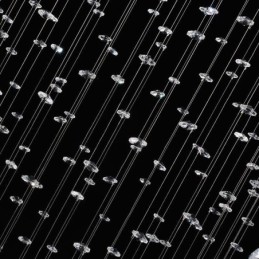 Moderný krištáľový luster okrúhle stropné svietidlo Raindrop