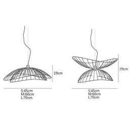 Moderný klobúkový luster Minimalist Decor Závesné svetlo 1 svetlo