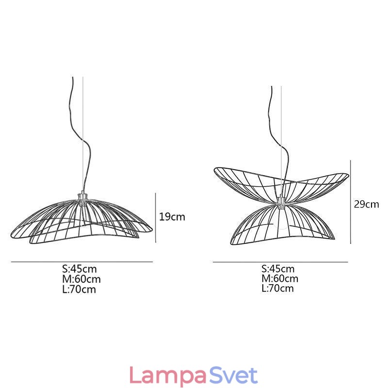Moderný klobúkový luster Minimalist Decor Závesné svetlo 1 svetlo