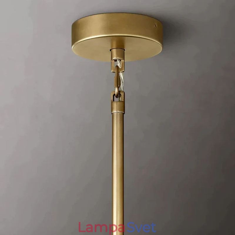 Americké závesné svietidlo Sklenené stropné svietidlo Jantárové priehľadné 90 cm 14 svetiel