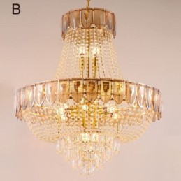 Krištáľové závesné svietidlo Luxusné dekoratívne stropné svietidlo