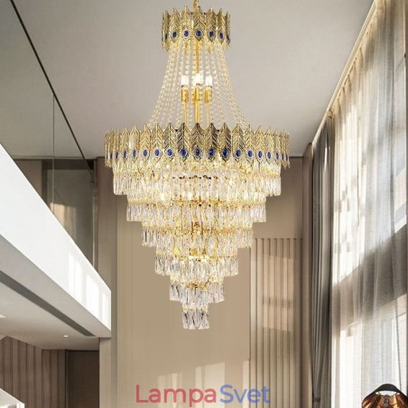 Krištáľové závesné svetlo Sofistikované luxusné dekoratívne závesné svetlo 80 cm Krištáľové závesné svetlo Sofistikované luxusné dekoratívne závesné svetlo 80 cm