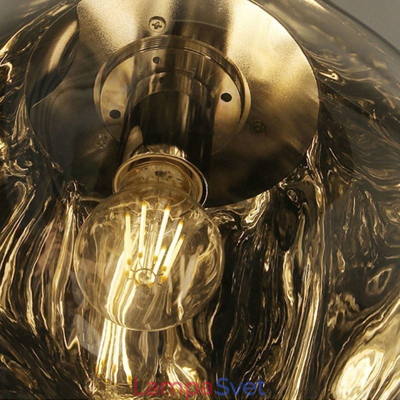 Severská stropná lampa Moderné galvanické závesné tienidlo z farebného skla