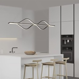Závesné minimalistické svetelné vlnové stropné svietidlo