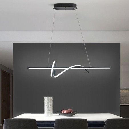 Závesné svietidlo Minimalistické krátke zavinuté stropné svietidlo Závesné svietidlo Minimalistické krátke zavinuté stropné svietidlo