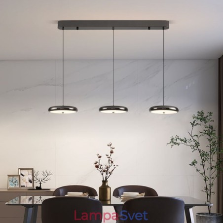 Stropné svietidlo Trojhlavé závesné svietidlo