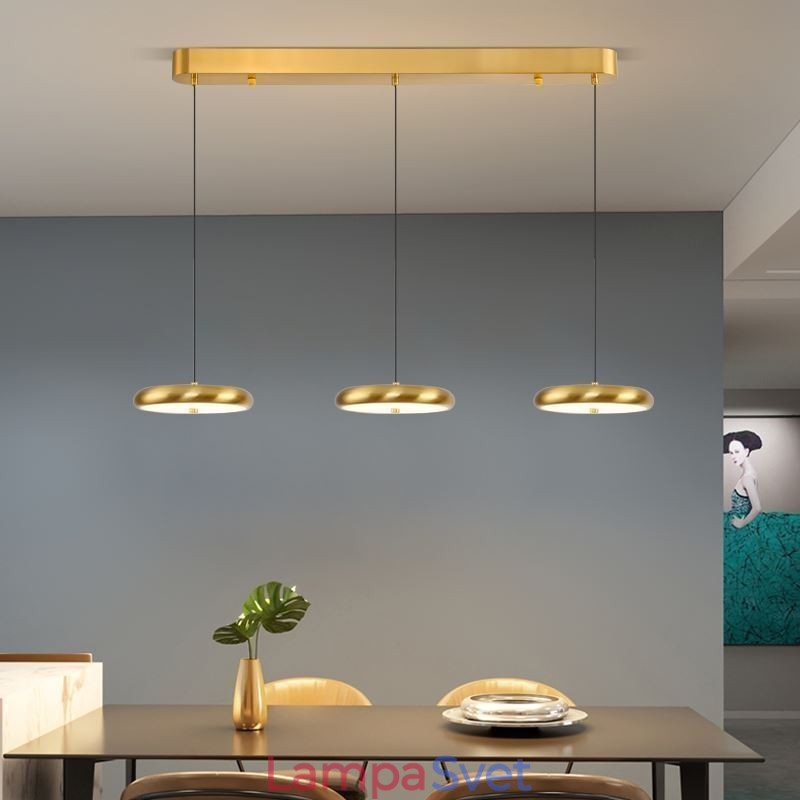 Stropné svietidlo Trojhlavé závesné svietidlo