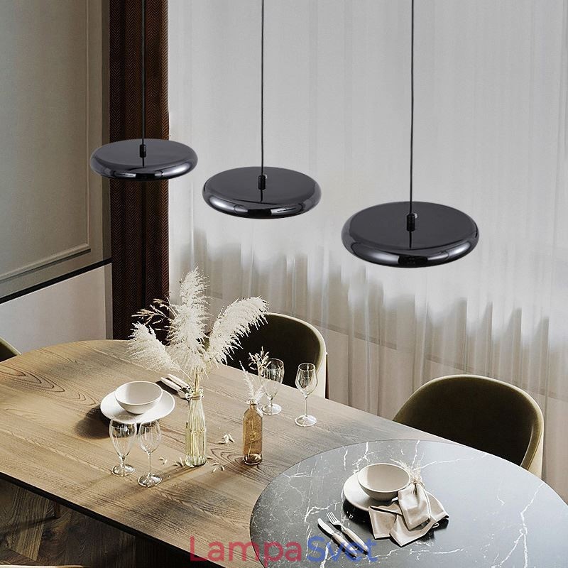 Stropné svietidlo Trojhlavé závesné svietidlo