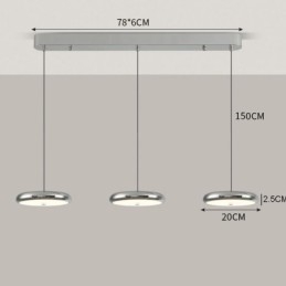 Stropné svietidlo Trojhlavé závesné svietidlo