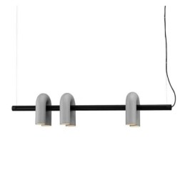 Stropné svietidlo z tepaného železa Závesné svietidlo v tvare U 90 otočné tienidlo