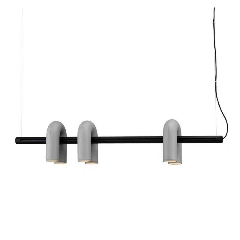 Stropné svietidlo z tepaného železa Závesné svietidlo v tvare U 90 otočné tienidlo