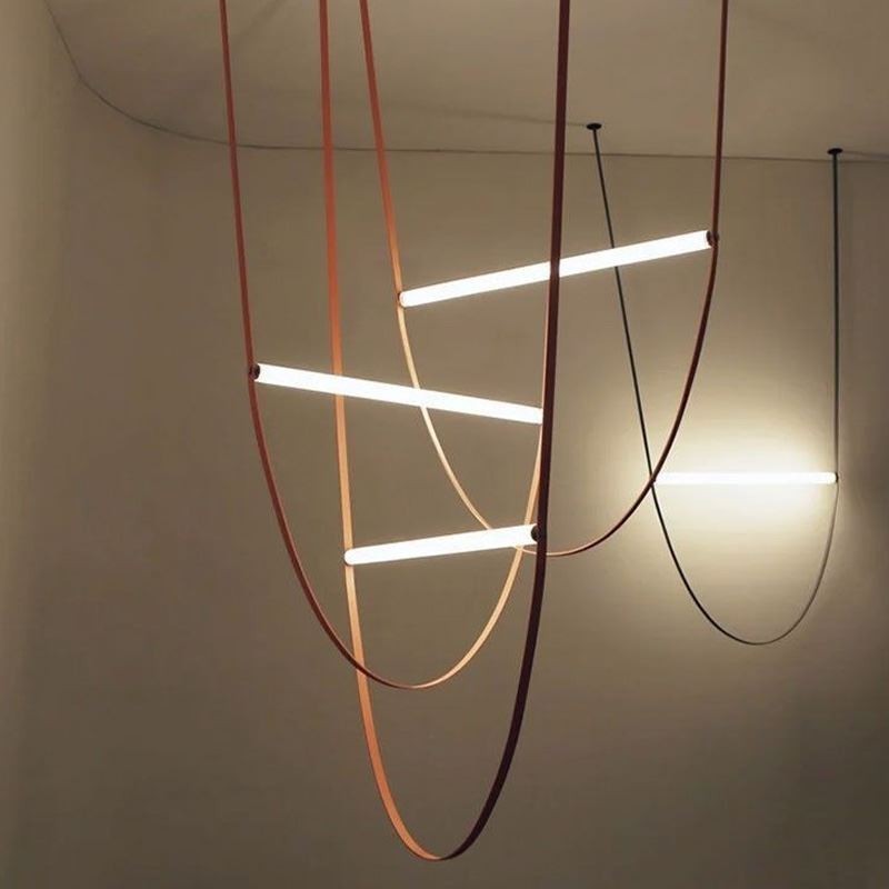 Európske závesné svietidlo Wabi Sabi Style Belt Decorative Light
