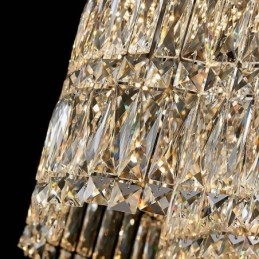 Dlhé krištáľové závesné svietidlo Luxusné dekoračné stropné svietidlo
