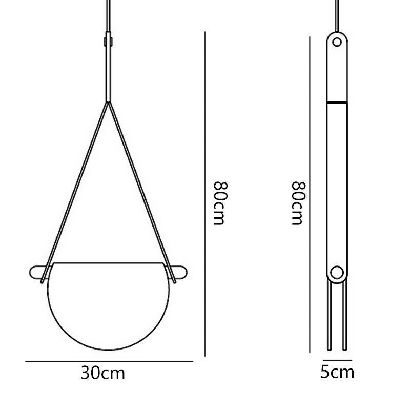 Závesné svietidlo Moderné minimalistické opaskové sklenené stropné svietidlo