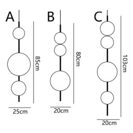Závesné svietidlo Moderné minimalistické Stropné svietidlo Magic Fazuľa Molecule