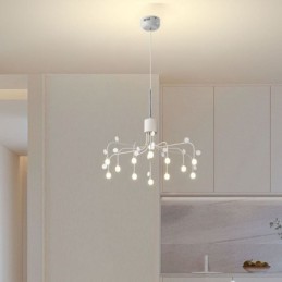 Závesné svietidlo Nordic Creative Natural White Stropné svietidlo 14 svetiel