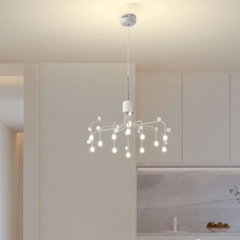 Závesné svietidlo Nordic Creative Natural White Stropné svietidlo 14 svetiel