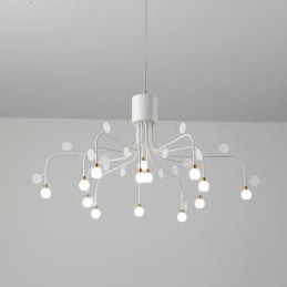 Závesné svietidlo Nordic Creative Natural White Stropné svietidlo 14 svetiel