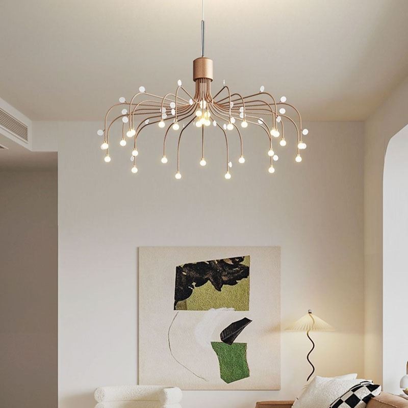 Závesné svietidlo Nordic Creative Natural White Stropné svietidlo 30 svetiel